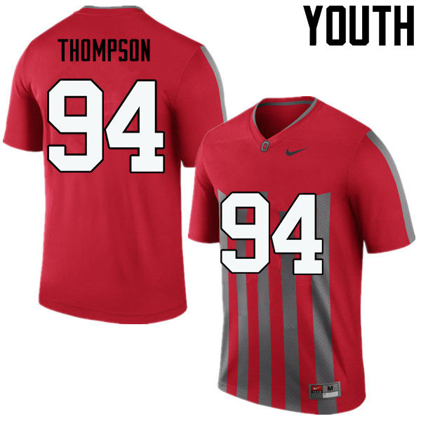 Youth Ohio State Buckeyes #94 Dylan Thompson College Football Jerseys Game-Throwback